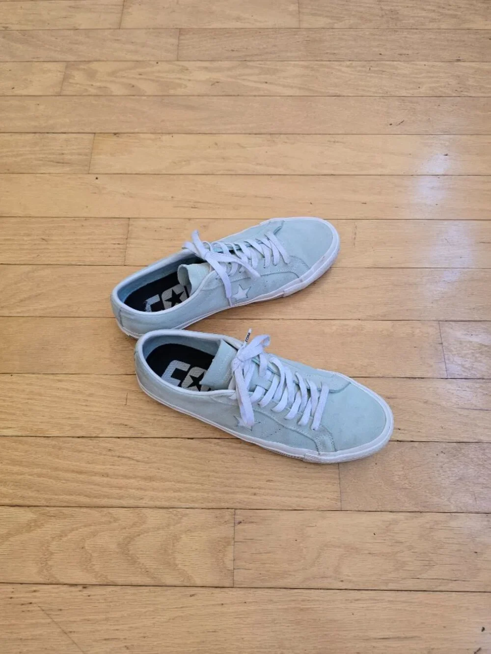 Converse | One Star Pro Icy Blue Suede Lows Skater Sneakers | MENS 11 - Picture 3 of 10